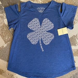 Lucky Brand NWT tee shirt w/ cold shoulder